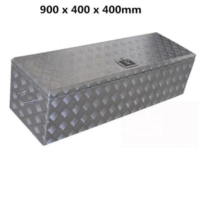 China Sit on the bed or your aluminum workshop and garage tool box UTE TRUCK TRAILER open top rectangular tool box 900L x 400D X 400H for sale