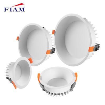 China Modern Guangdong Lighting Indoor Matrix Cast Aluminum 30w Recessed Round Smd 7w 10w 15w 20w Led Downlight for sale