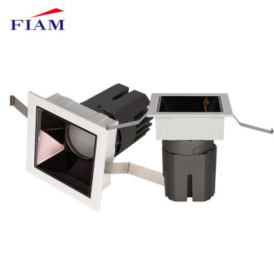 China Modern factory direct recessed aluminum square 7w 12w 20w 30w 40w indoor led spotlight for sale