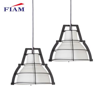 China Modern Restaurant Black White Custom Wattage 60w E27 Chandelier Modern Pendant Light for sale