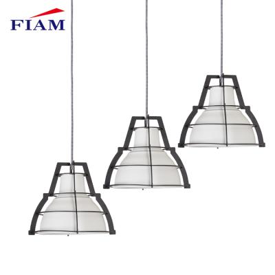 China Modern Restaurant Suspended Black White Custom Wattage 60w E27 Hanging Modern Droplight for sale