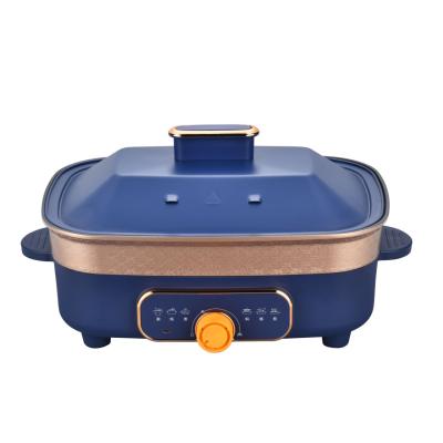 China Household Maibo 2022 Multifunctional New Design 5.5L Square Electric Hot Pot With Lid for sale