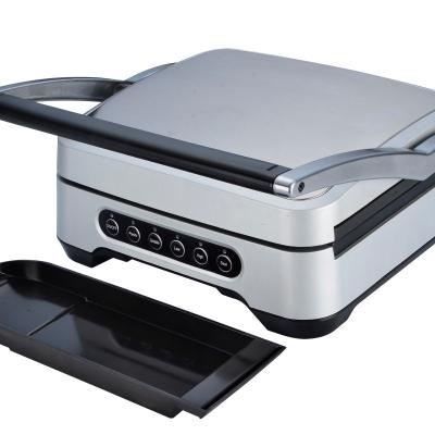 China Non-Stick Coating for Home Use 2000W Multi-Function Easy Clean Press Panini Professional Electric Grill with Detachable Dish for sale