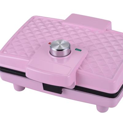 China Hot Selling Portable Electric Waffle Maker Mini Non-Stick Easy Clean Home Adjustable Thermostat for sale