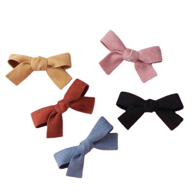 China Beautiful the new solid color best-selling knitted nylon hairpin for kids and girls for sale