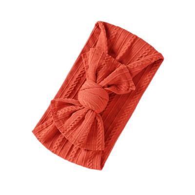 China Cute Korean version of the new beautiful bow turban nylon headband for children for sale