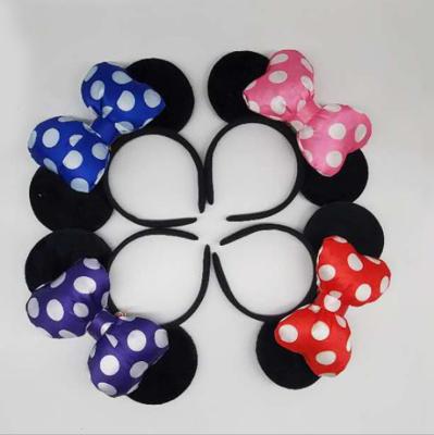 China Cute Hair Accessories Baby Headband Children's Hair Accessories and Minnie's New Glow Hair Mickey Ear Hair Accessories for sale