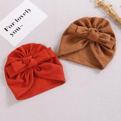 China RELIGION Solid Color Luxury Bows Nylon Headband Knot Baby Headband Girls Top Turban For Baby for sale