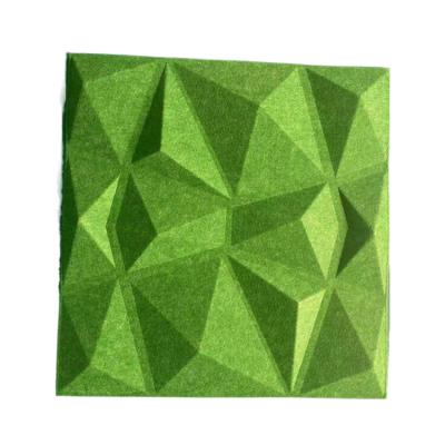 China 2022 Modern Art Acoustic Panel Absorber Board 3d Wall Felt Decorative Soundproof Desktop Fiber Acoustic Panels Pet for sale