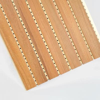 China Modern Bamboo Acoustic Sound Absorbing Wall Tile Panel Fiber WPC Wall Panels Sound Absorbing Walls Wood Soundproofing for sale