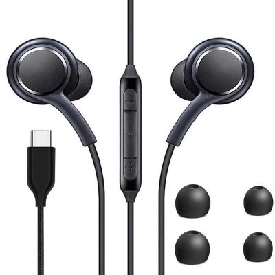 China In Ear Earphone Hot Sale In Ear Earphone With Mic Type C Earphone For Samsung Note 20 S21 S20 Ultra Plus Note 10 A80 For Akg USB C Earbuds for sale