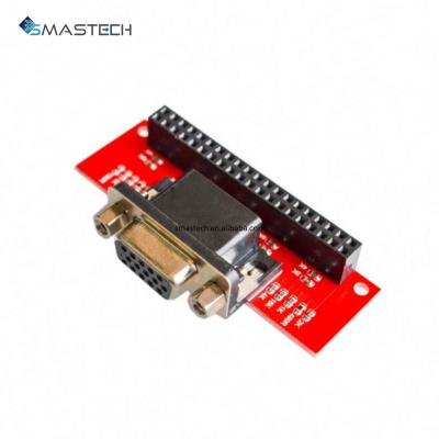 China Hot sale VGA 666 adapter board for raspberry pi 3B 2B B+ A+ SMASTECH-108 for sale