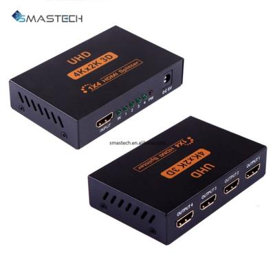 China Multi por HD--MI V1.4 4 HD 3D 4K Left Splitter 1 Metal 4 Hard Durable For PC Laptop SMASTECH-88 for sale