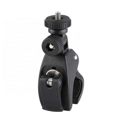 China Plastic Bike Bicycle Handlebar Mount LED Flashlight Torch Mount Clamp Clip For Action Cameras for sale