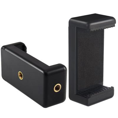 China Hot Selling Universal Mobile Phone Clip Holder Adjustable Height With Dual 1/4