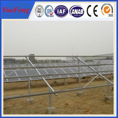 China anodized aluminum 6005-T5, galvanized Q235, ground solar mounting structure for sale