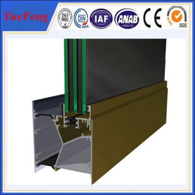 China Hot! 98% pure alloy 6063 aluminium extrusion profile maked aluminum residential doors for sale