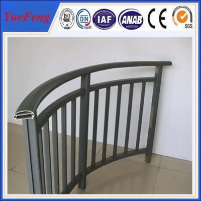 China aluminum handrail for stairs/ aluminum balcony railing/ aluminum handrail brushed factory for sale