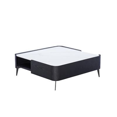 China New Design Storage Square Metal Leg Coffee Table for sale