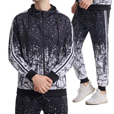 China Breathable Sportswear Training Jogging Clothes Custom Mens Gym Breathable Tracksuit Sets Slim Tracksuit 2 Piece Mens Tracksuit for sale