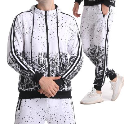 China New 2021 spring breathable soft comfortable breathable tracksuit set men sports zippered warm up suit plain tracksuit for printing for sale