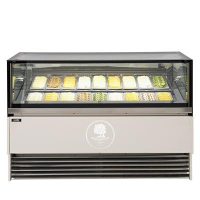 China Single-temperature Limited Time Spike Counter Top Freezer Good Quality Ice Cream Gelato Table Top Showcase for sale