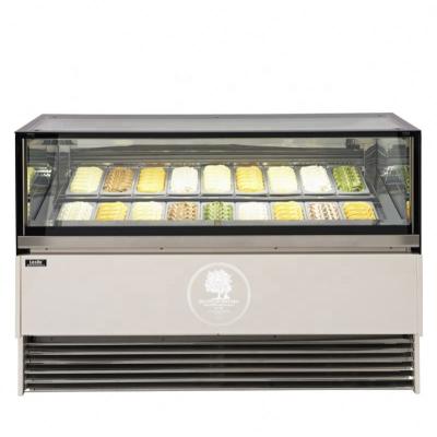 China Single-temperature Large Capacity Commercial Display Freezer Cabinet Freezer Horizontal Ice Cream Freezer for sale