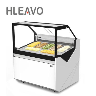 China Single-Temperature Popsicle Freezer Display Exhibitor Ice Cream Showcase For Dessert Shop for sale