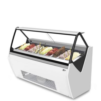 China Single-temperature specials daily transparent air-cooled refrigerator commercial ice cream showcase for sale