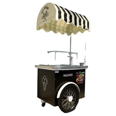 China 2020 New Single-temperature mobile food cart coffee car for juice used gelato cart ice cream carts for sale for sale