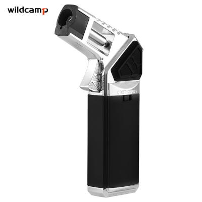 China Regular Flame Reaches Wildcamp Sleek Cigarette Lighter 1000-1300 Butane Torch Refillable Small Torch Lighter for sale