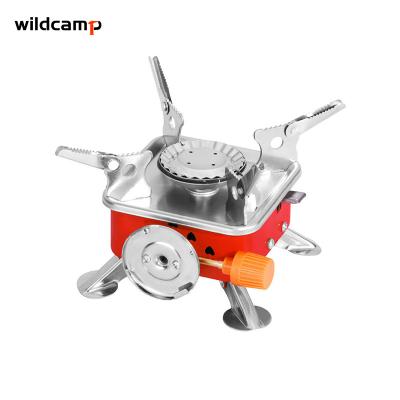 China Easy Operation Wildcamp Outdoor Mini Low Price Ultralight Camping Stove Portable Gas for sale