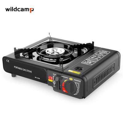 China Outdoor Stove Easy Folding Stainless Mini Camping Tent Oven Survival Stove Alloy Shield Titanium Steel for sale