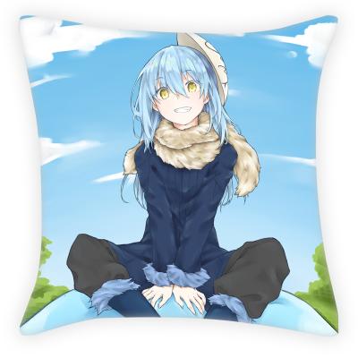 China 45cm PORTABLE Demon Slayer Hypoallergenic Polyester Tile Inserts Covers Anime Pillow Square Custom Printed Pillow for sale