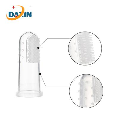 China Waterproof Soft Silicone BPA Free Toothbrush For Newborn Baby for sale