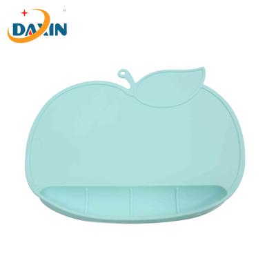 China Food Grade Non-Toxic Baby Dinner Sets Silicon Place Mat Viable Waterproof Baby BPA Free For Infant Feeding for sale