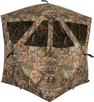 China Portable Pop One To Five Person Camouflage Tent Outdoor Hunting Blind Deck for sale