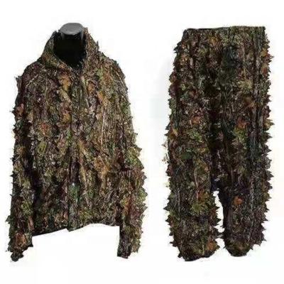 China Factory Work Forest 3D Camouflage Outdoor Hunting Ghillie Hunting Suit Clothes With High Quality for sale