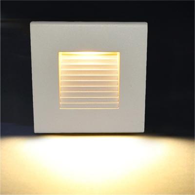 China Modern Die Casting Aluminum High Quality Square And Round Recessed Stair Led 4w Outdoor Step Light for sale