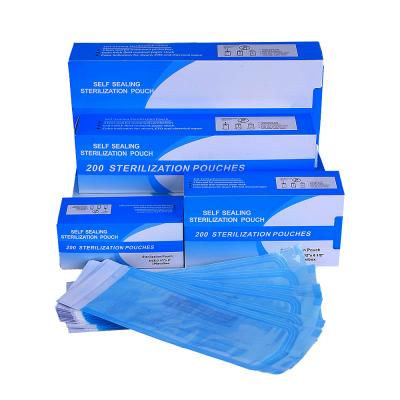 China Dental/Hospital/Salon/Tattoo Disposable Self Seal Pouch Sterilization 3.5*10 Free Shipping For Nail Tools for sale