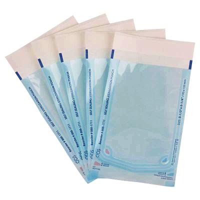 China Dental Clinic CE Paper Film Sterilization Self Sealing Pouches Dental Wrapping Sterile Pouch For Sterilization Dental Wrapping Pouch for sale