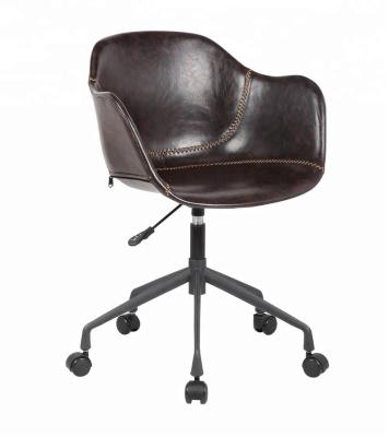 China Modern Leather Upholstered Executive Chair Office Furniture Good Quality PU Swivel Adjustable Office Chairs for sale