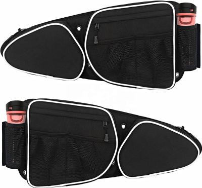 China Fashion Durable Side Door Bags With Removable Knee Pad UTV Front Door Side Storage Bag Fits Polaris RZR XP Turbo Turbo S 1000 S900 for sale