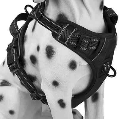 China Hot Sale Padded Oxford Material Scratch-Resistant Adjustable Pet Vest Reflective Vest Harness No Pull Dog Harness for sale