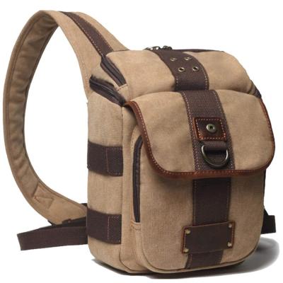 China Waterproof Canvas Sling Heavy Duty Camera Bag Handy Cross - Body Case DSLR Professional Bag DSLR Camera Shoulder Pack for sale