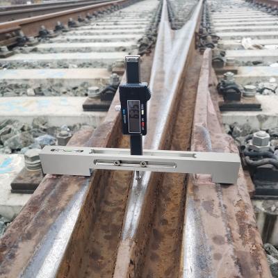 China Stainless Steel Digital Switch Rail Height Gauge For Switch Rail Wear Gauge for sale