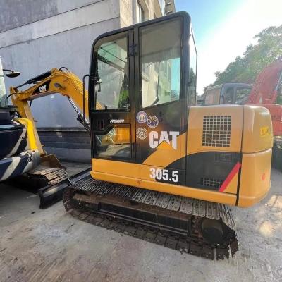 China 5.5 Ton Used Cat 305.5 305.5 E2 Crawler High Quality Mini Caterpillar Excavator For Sale 0.22MÂ ³ for sale