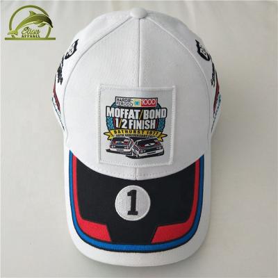 China breathable & Custom Waterproof 6 Panel Car Patch Logo Embroidered Cotton Twill Baseball Hat for sale