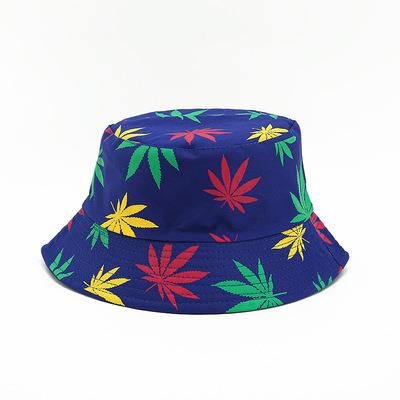 China Custom Image Maple Logo Printed Bucket Hat Outdoor Wide Brim Bucket Hat for sale