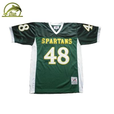 China High Quality Breathable Logo Tackle Twill Stitched American Football Custom Jersey for sale